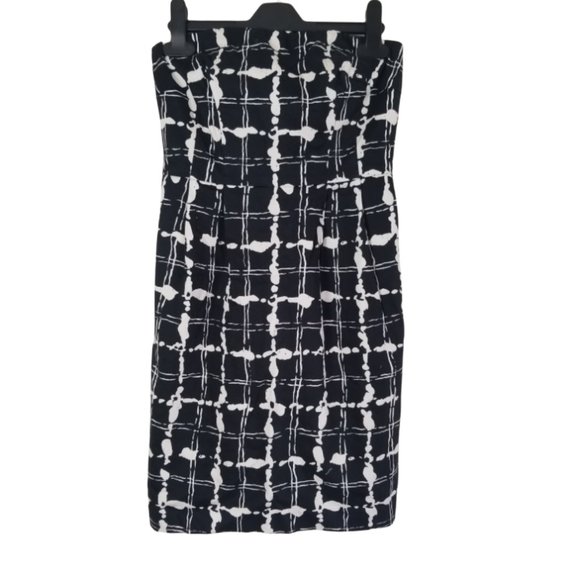 Express Design studio black check tube top mini dress size 0 (233) - Picture 1 of 10